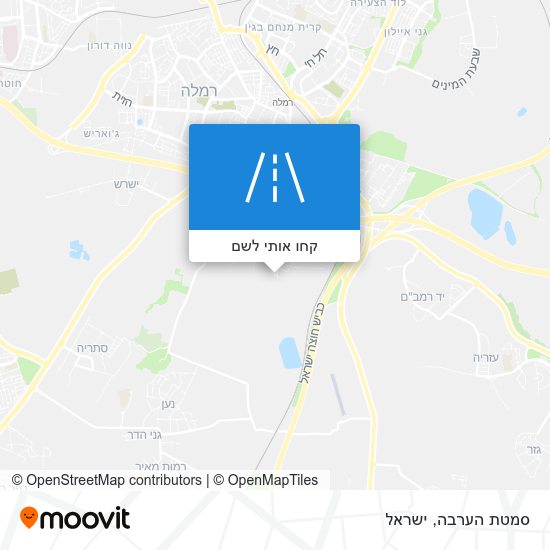 מפת סמטת הערבה