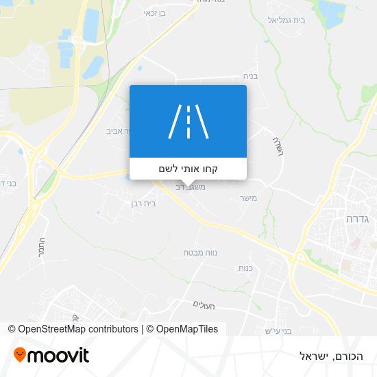 מפת הכורם