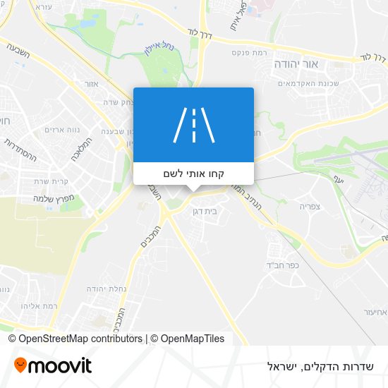 מפת שדרות הדקלים