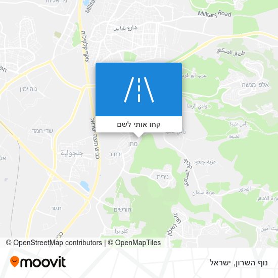 מפת נוף השרון