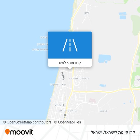 מפת קרן קיימת לישראל
