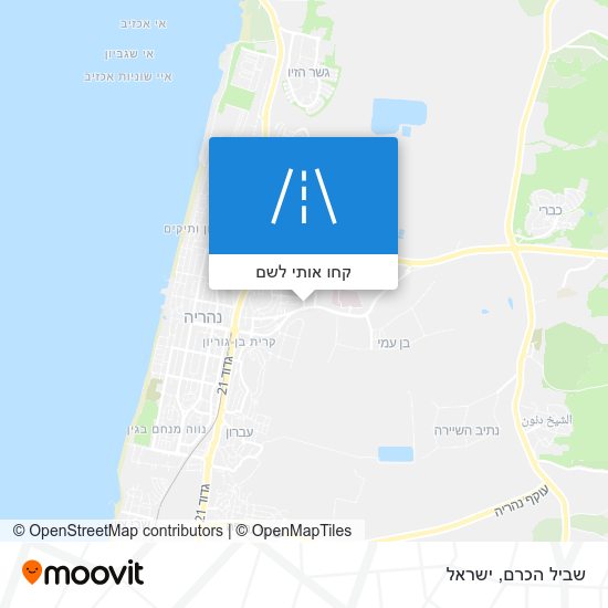מפת שביל הכרם