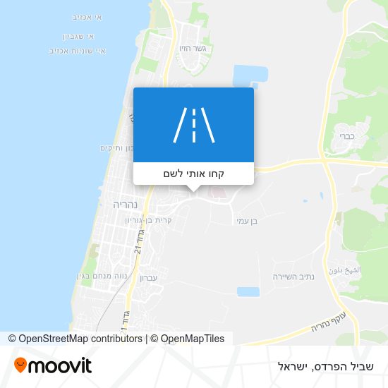 מפת שביל הפרדס
