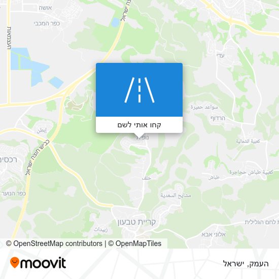 מפת העמק