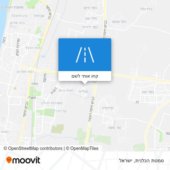 מפת סמטת הכלנית