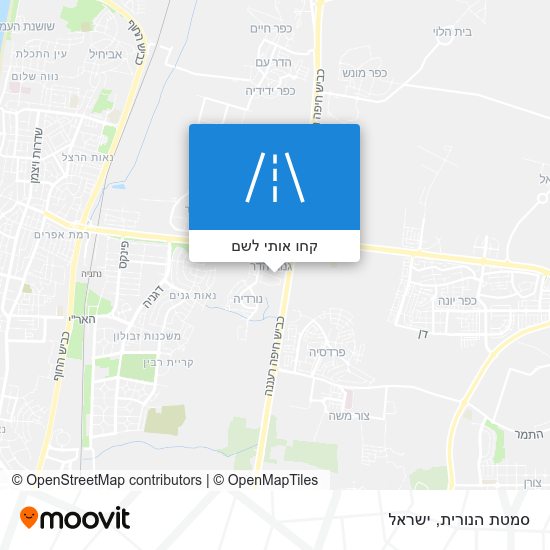 מפת סמטת הנורית