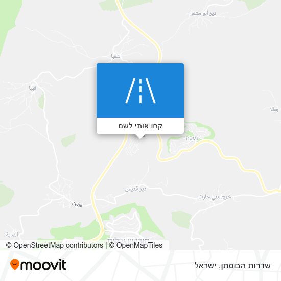 מפת שדרות הבוסתן