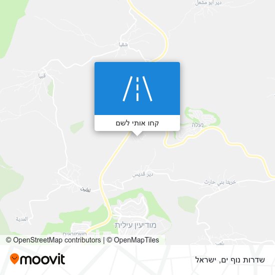מפת שדרות נוף ים