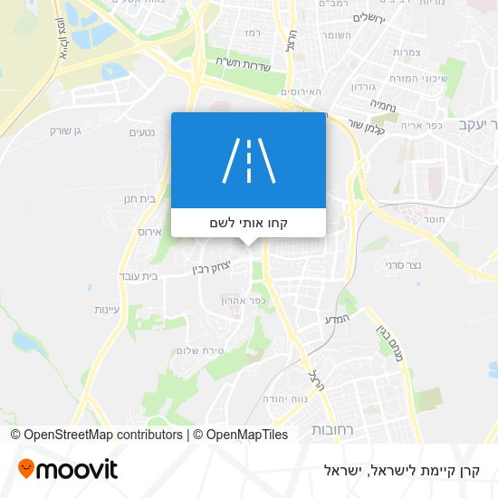 מפת קרן קיימת לישראל