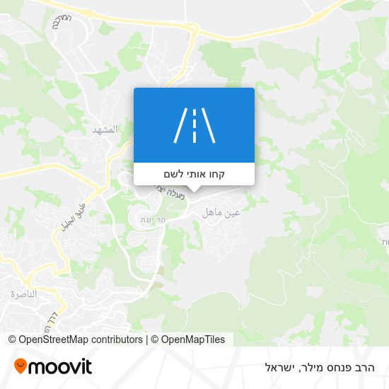 מפת הרב פנחס מילר