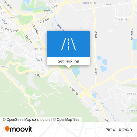 מפת העמקים