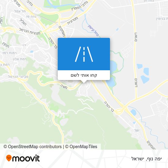 מפת יפה נוף