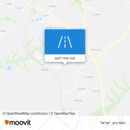 מפת האורגים