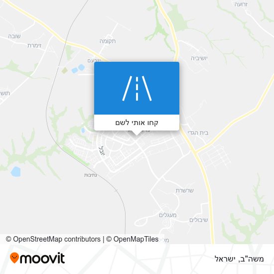 מפת משה"ב