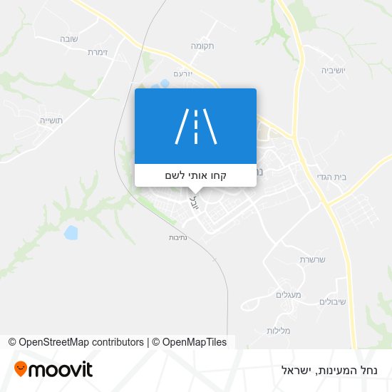 מפת נחל המעינות