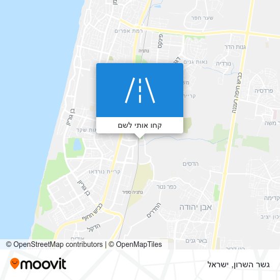 מפת גשר השרון