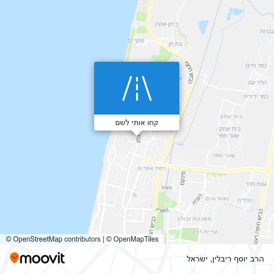 מפת הרב יוסף ריבלין