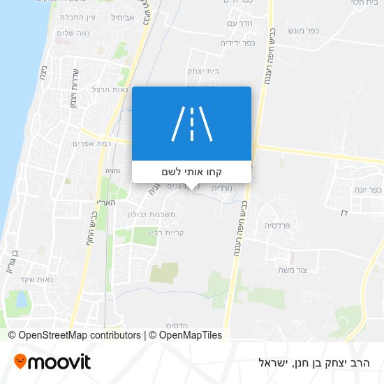 מפת הרב יצחק בן חנן