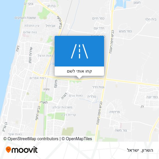 מפת השרון
