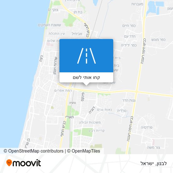 מפת לבנון