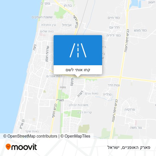 מפת פארק האופניים