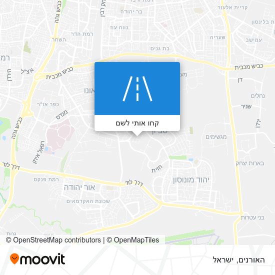 מפת האורנים