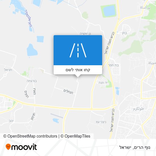 מפת נוף הרים