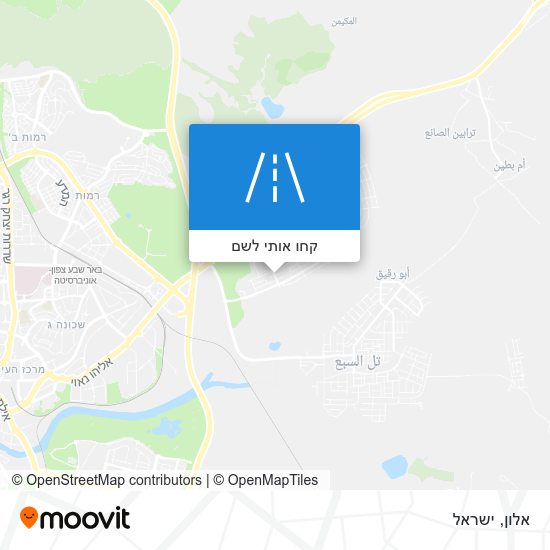 מפת אלון