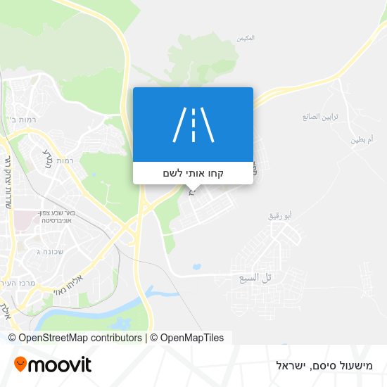מפת מישעול סיסם