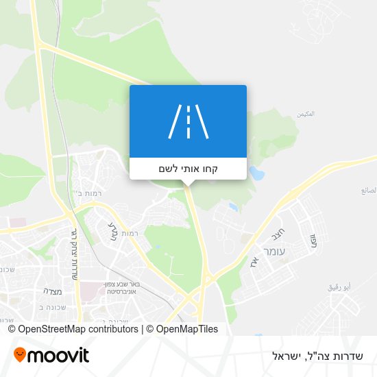 מפת שדרות צה"ל