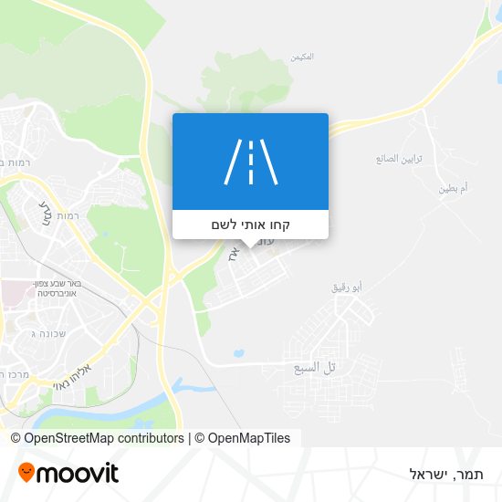 מפת תמר