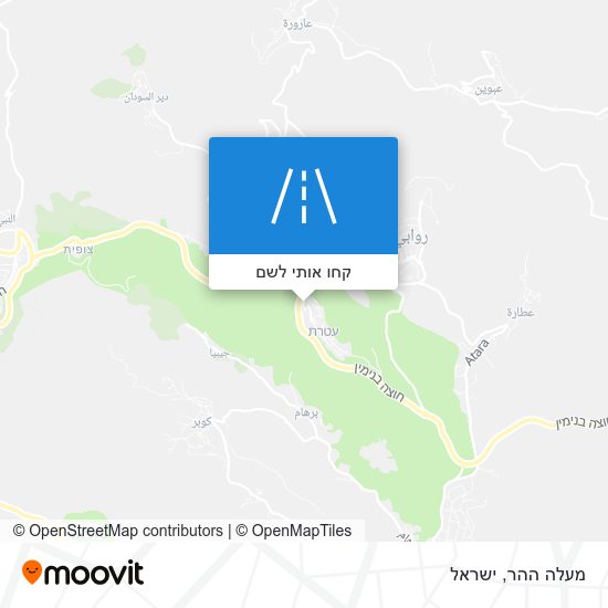 מפת מעלה ההר
