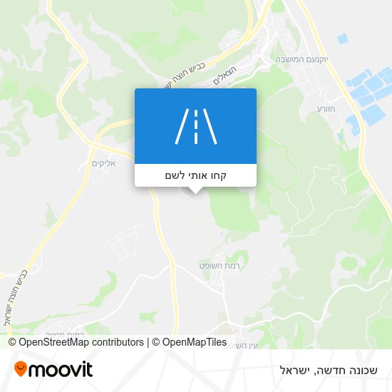 מפת שכונה חדשה