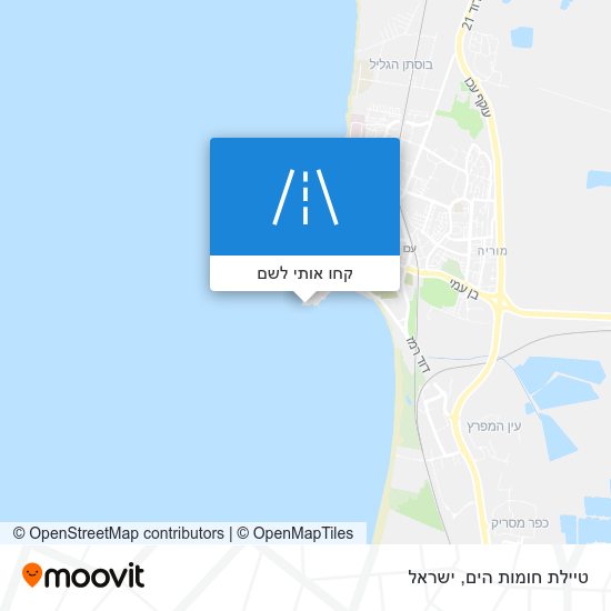 מפת טיילת חומות הים
