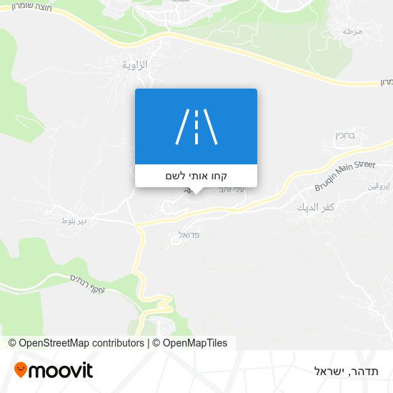 מפת תדהר