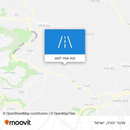 מפת מדבר יהודה
