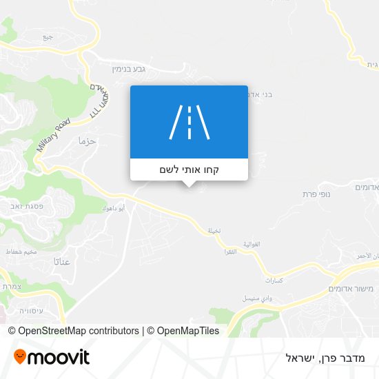 מפת מדבר פרן