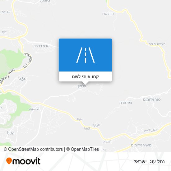 מפת נחל עוג