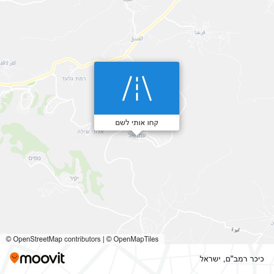 מפת כיכר רמב"ם