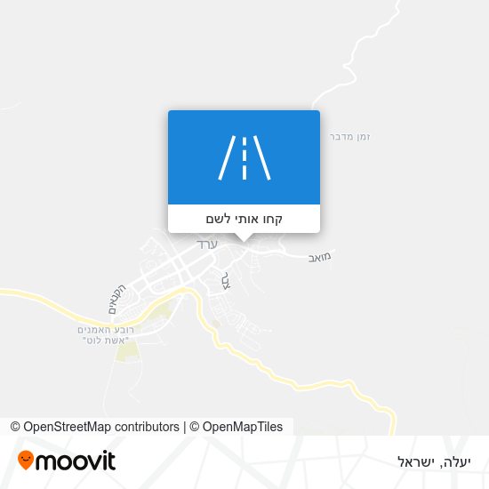 מפת יעלה