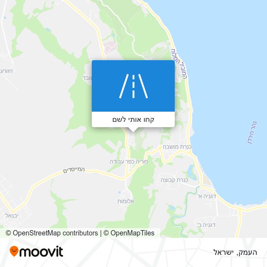 מפת העמק