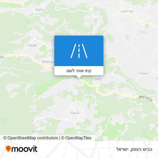 מפת כביש הצפון