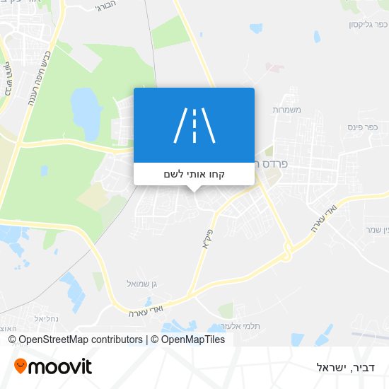 מפת דביר
