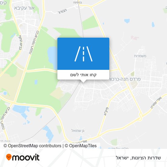 מפת שדרות הציונות