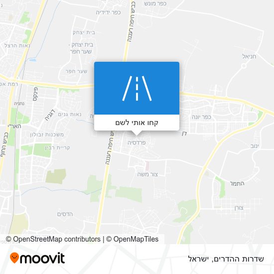 מפת שדרות ההדרים
