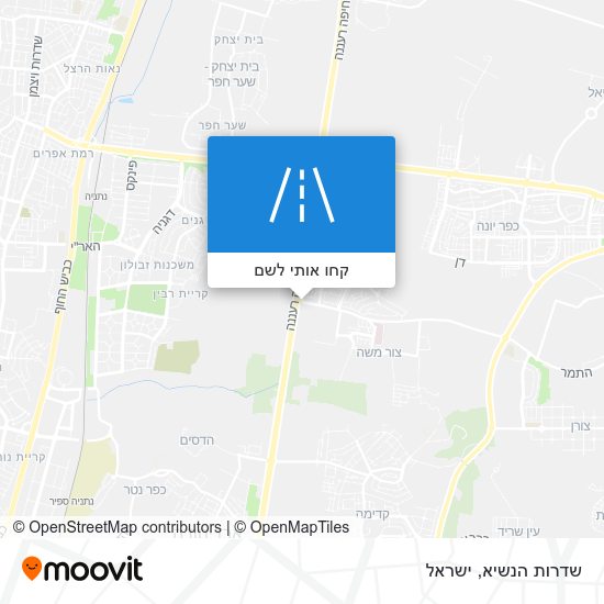 מפת שדרות הנשיא