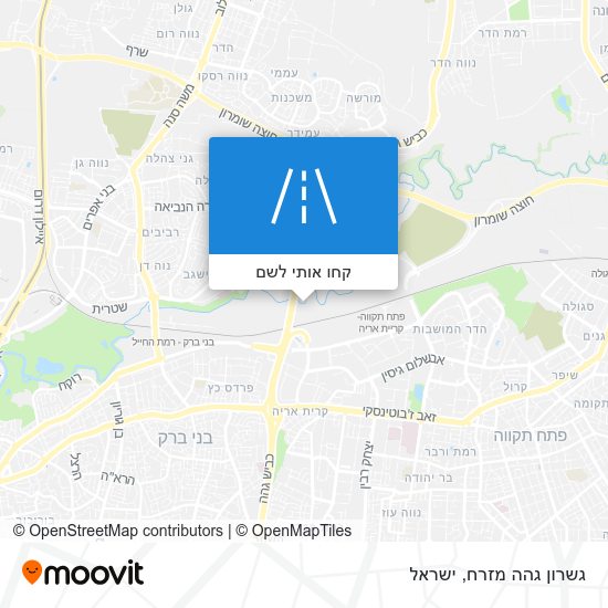 מפת גשרון גהה מזרח