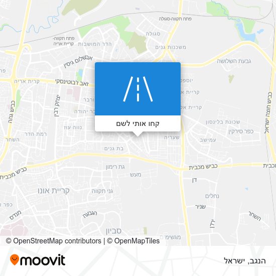מפת הנגב