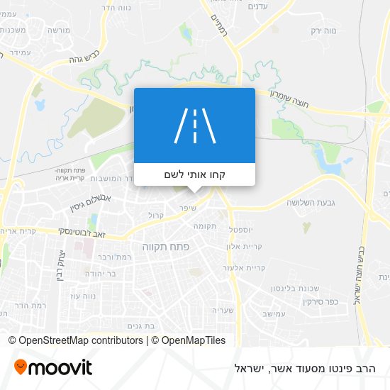 מפת הרב פינטו מסעוד אשר