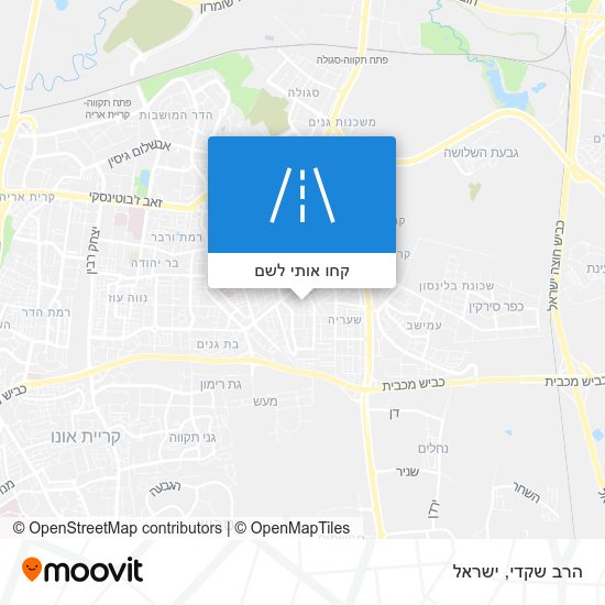 מפת הרב שקדי